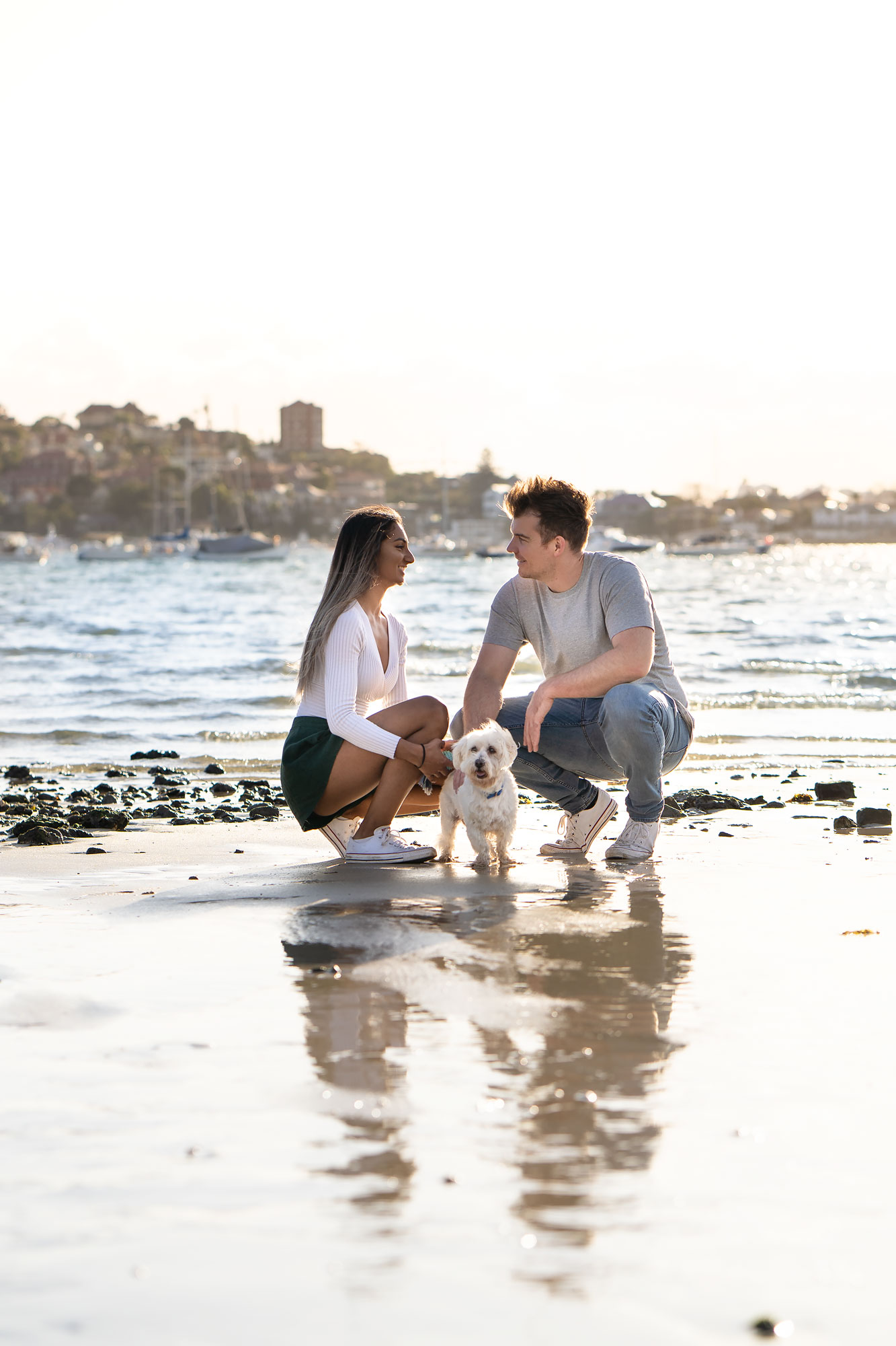 Couple dog photoshoot