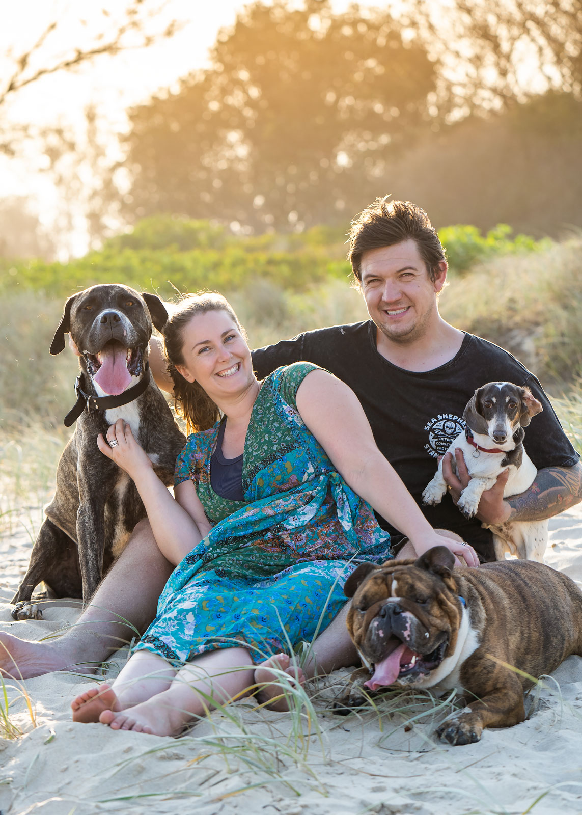 Family photography pets Bombo beach South Coast NSW